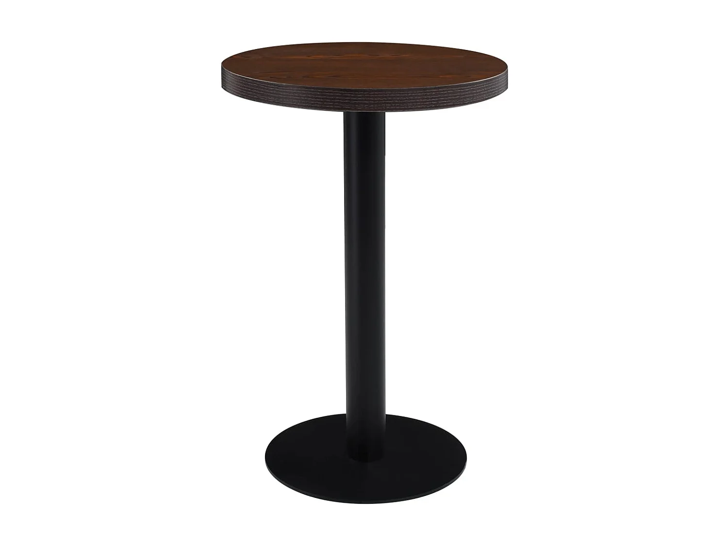 Bistrotafel 50 cm MDF donkerbruin