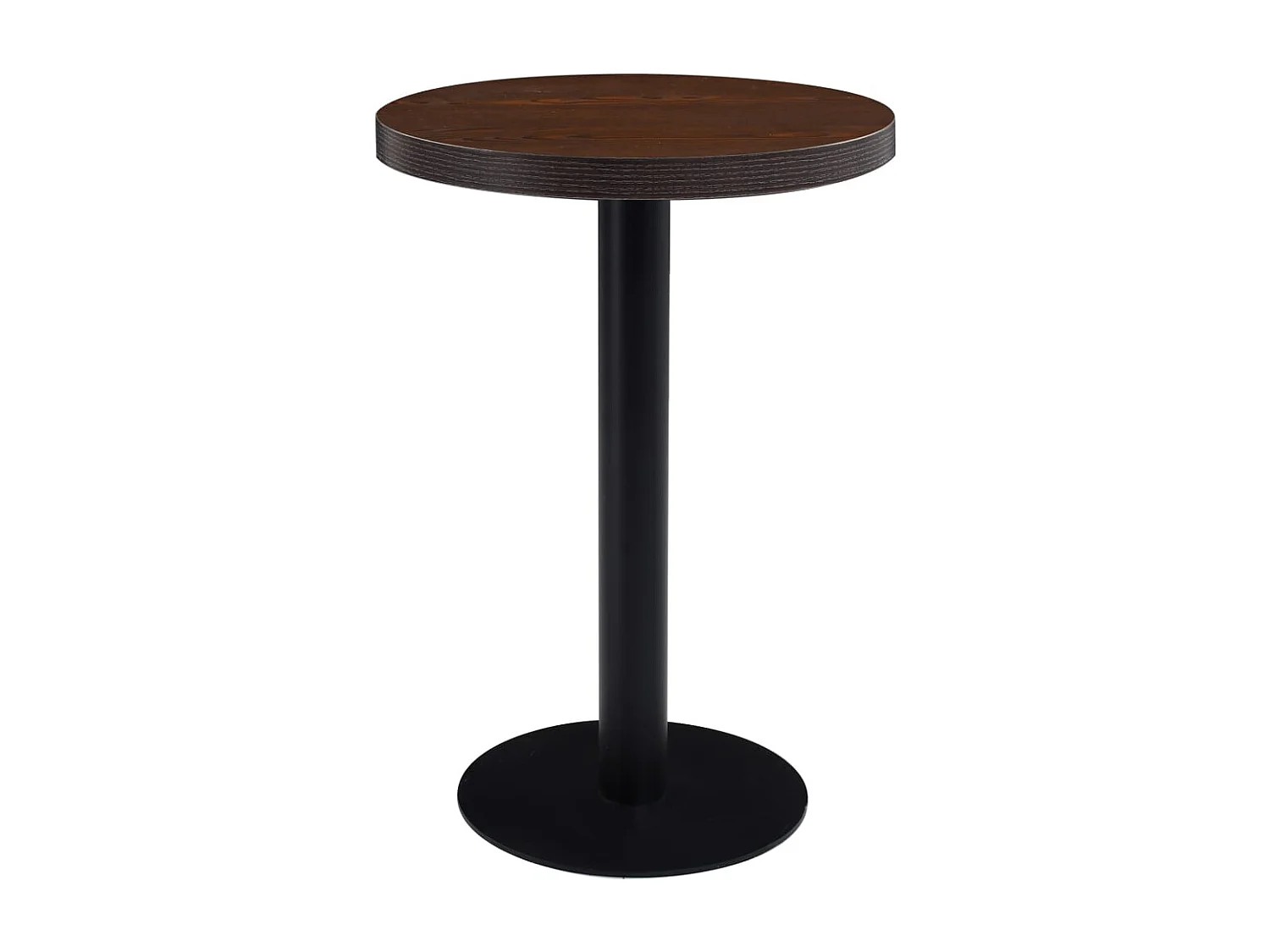 Bistrotafel 60 cm MDF donkerbruin