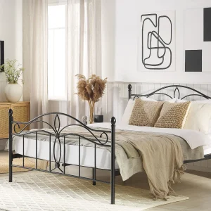 Bed Metaal ANTLIA 160 x 200 cm Zwart Bed Metaal ANTLIA 160 x 200 cm Zwart
