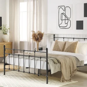 Bed Metaal LYNX 160 x 200 cm Zwart Bed Metaal LYNX 160 x 200 cm Zwart