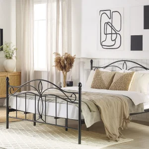 Bed Metaal ANTLIA 180 x 200 cm Zwart Bed Metaal ANTLIA 180 x 200 cm Zwart