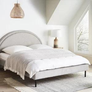 Bed Stof MARGUT 160 x 200 cm Lichtgrijs Bed Stof MARGUT 160 x 200 cm Lichtgrijs