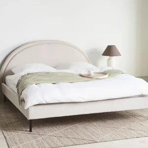Bed Stof MARGUT 180 x 200 cm Lichtbeige Bed Stof MARGUT 180 x 200 cm Lichtbeige