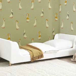 Bed bouclé wit 90 x 200 cm LAYE Bed bouclé wit 90 x 200 cm LAYE