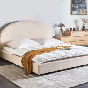 Bed Stof VAUCLUSE 180 x 200 cm Lichtbeige
