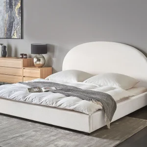 Bed Stof VAUCLUSE 180 x 200 cm Gebroken wit
