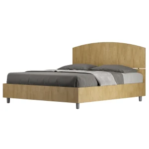 Bed 160×190 met lattenbodem natuur eiken Dora