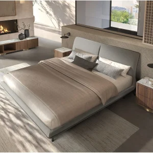 Bed van donkergrijze stof 7221 ANGEL CERDA Bed van donkergrijze stof 7221 ANGEL CERDA