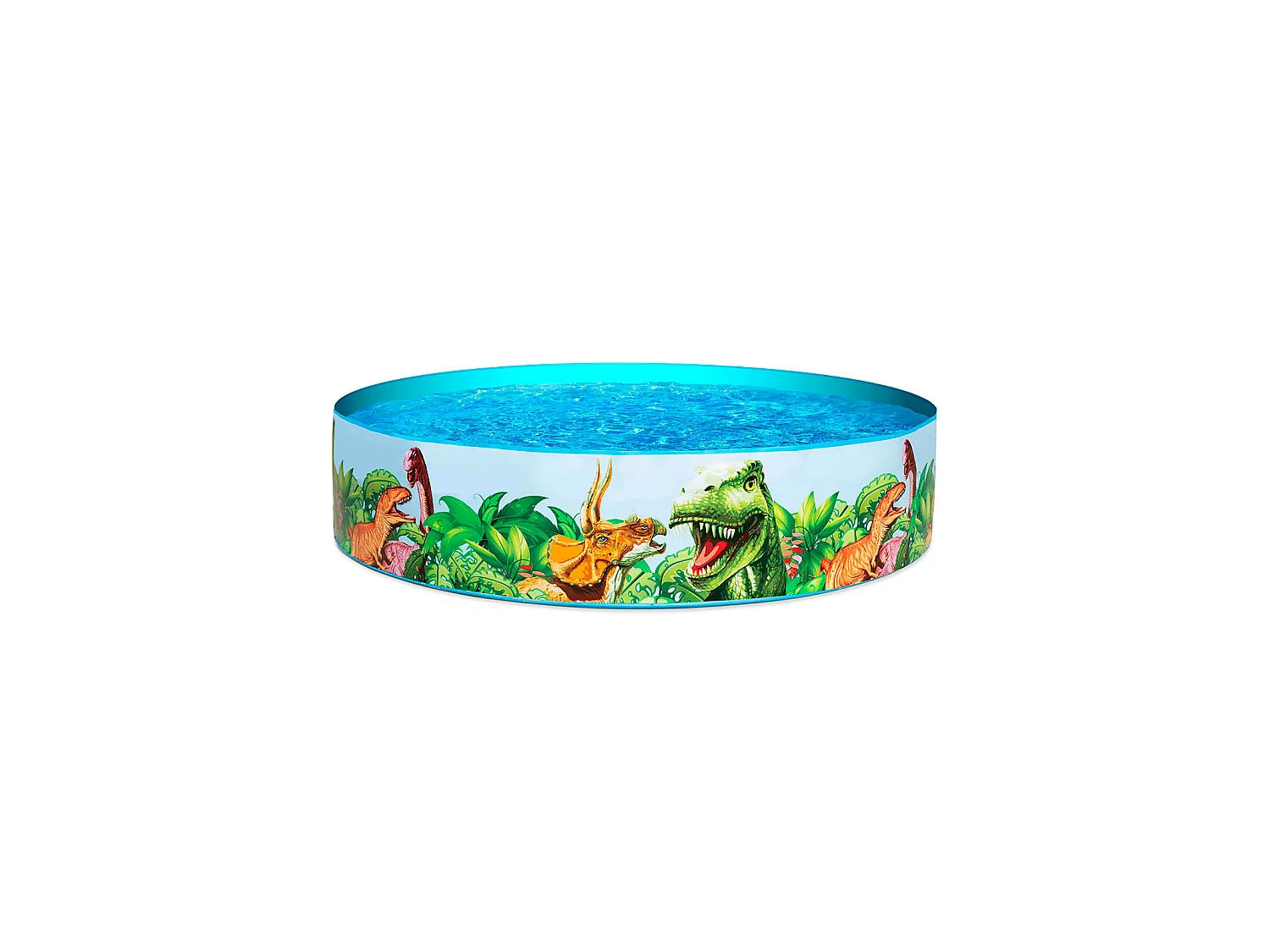 Bestway Fill N' Fun Dinosaur Opblaasbaar Kinderzwembad 183x38 cm met Realistische Grafische Print en 946 L Watercapaciteit