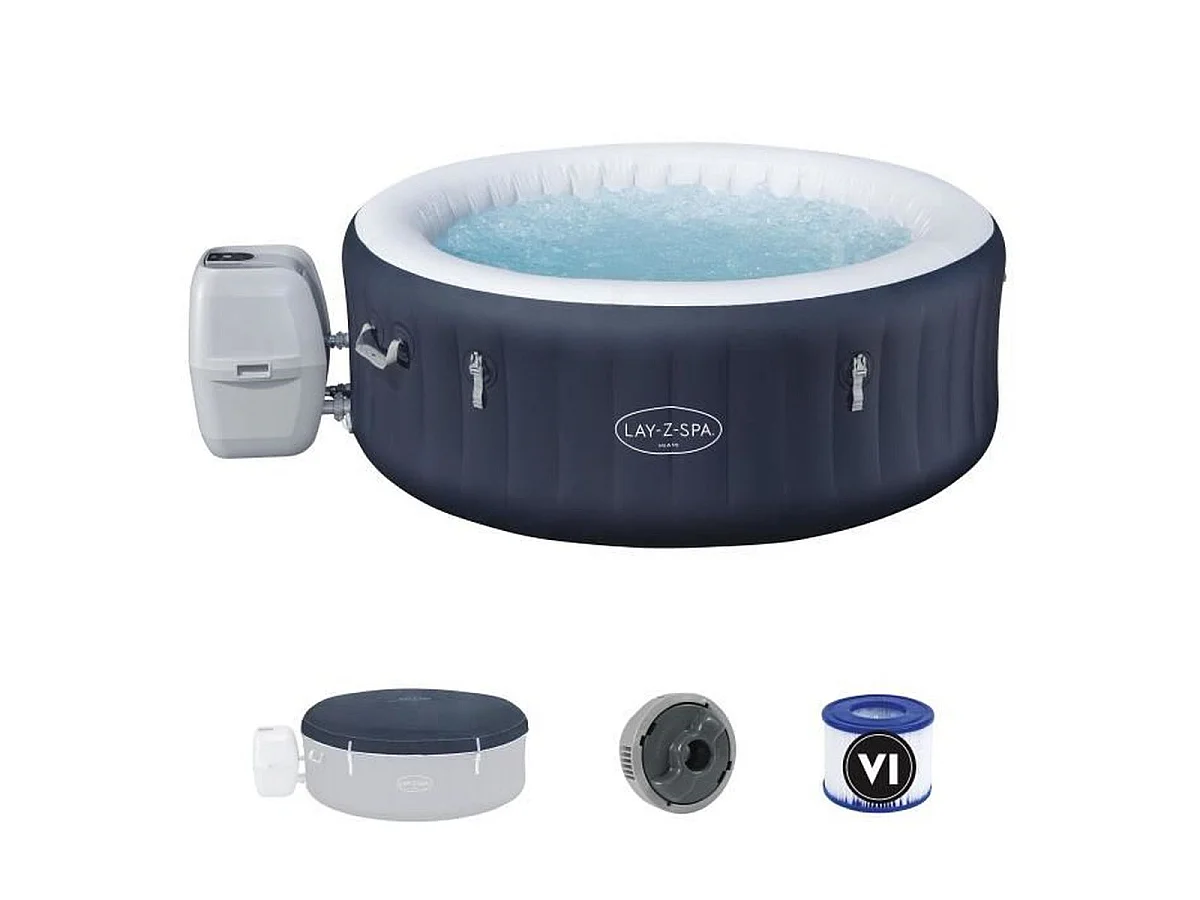 Bestway Lay-Z-Spa Miami AirJet Opblaasbaar Bubbelbad 120 Jets 180x66 cm (2-4 Personen)