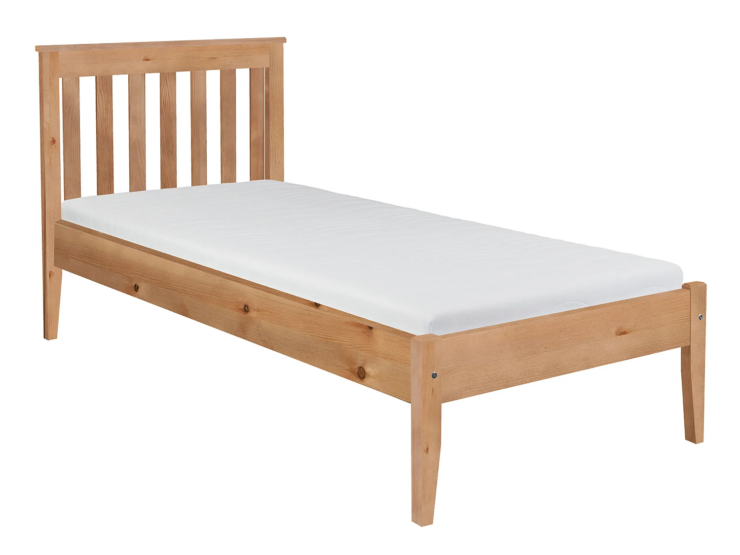 Bed 90x200 Gres gemaakt van hout, eikenkleur