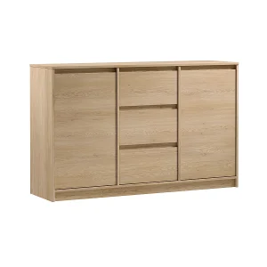 Beck Wood 2-deurs dressoir met 3 laden