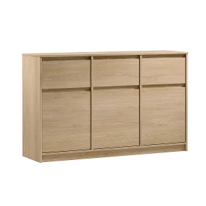Beck 3-deurs dressoir met 3 laden Hout