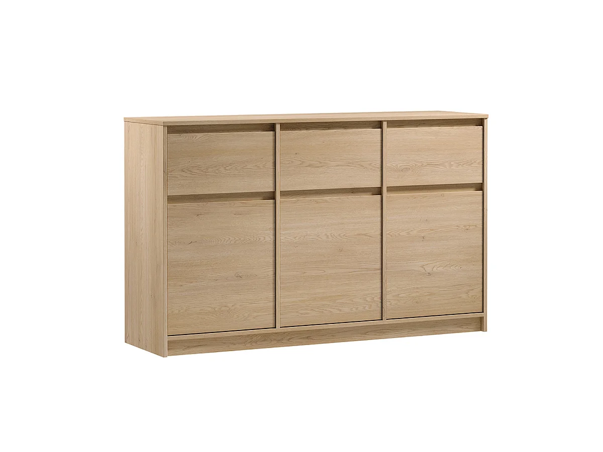 Beck 3-deurs dressoir met 3 laden Hout