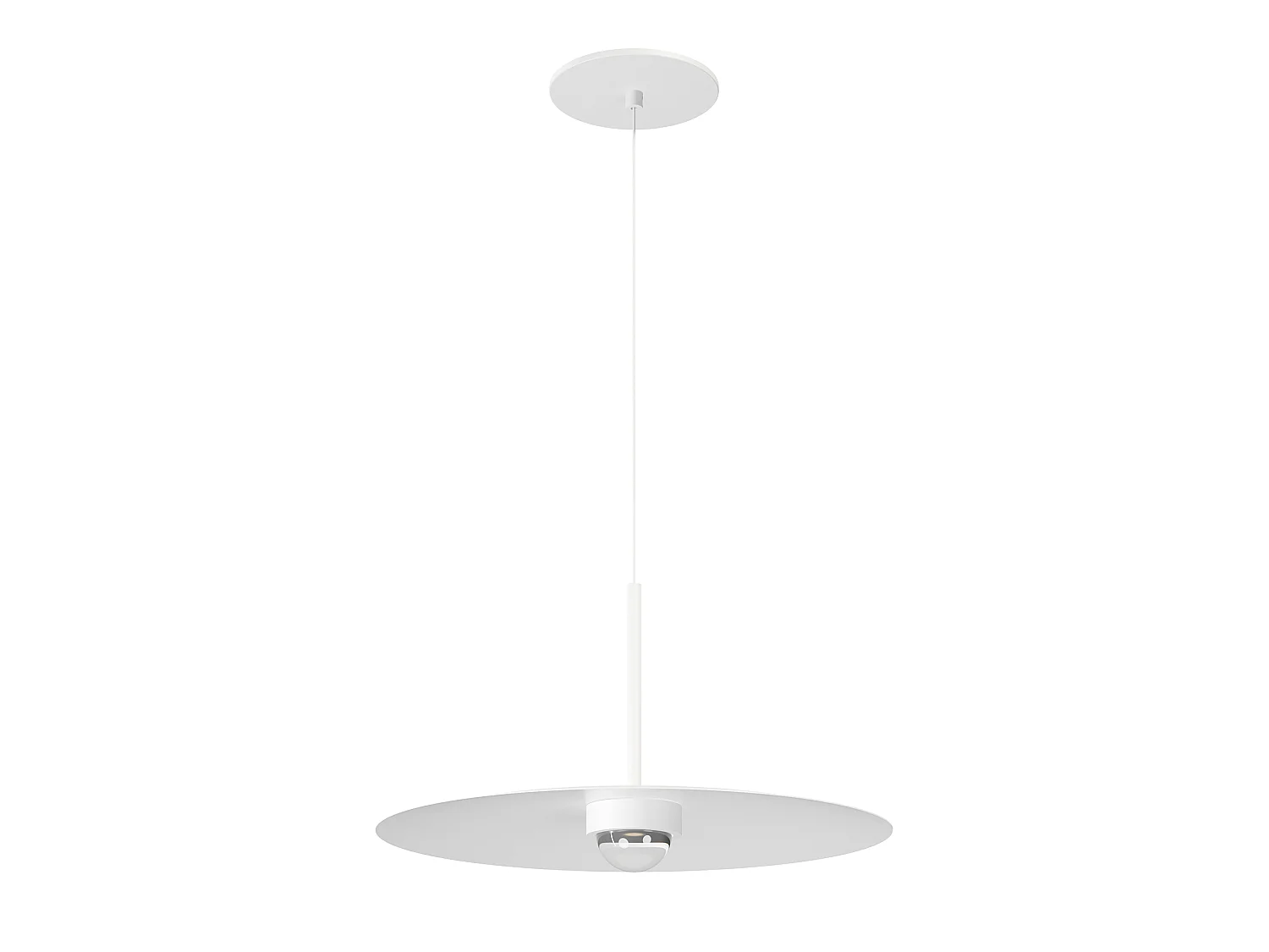 Beneito & Faure Hat Suspension Recessed 8W 83º 3000K White Mat - Professionele LED-hanglamp voor binnen met warm licht