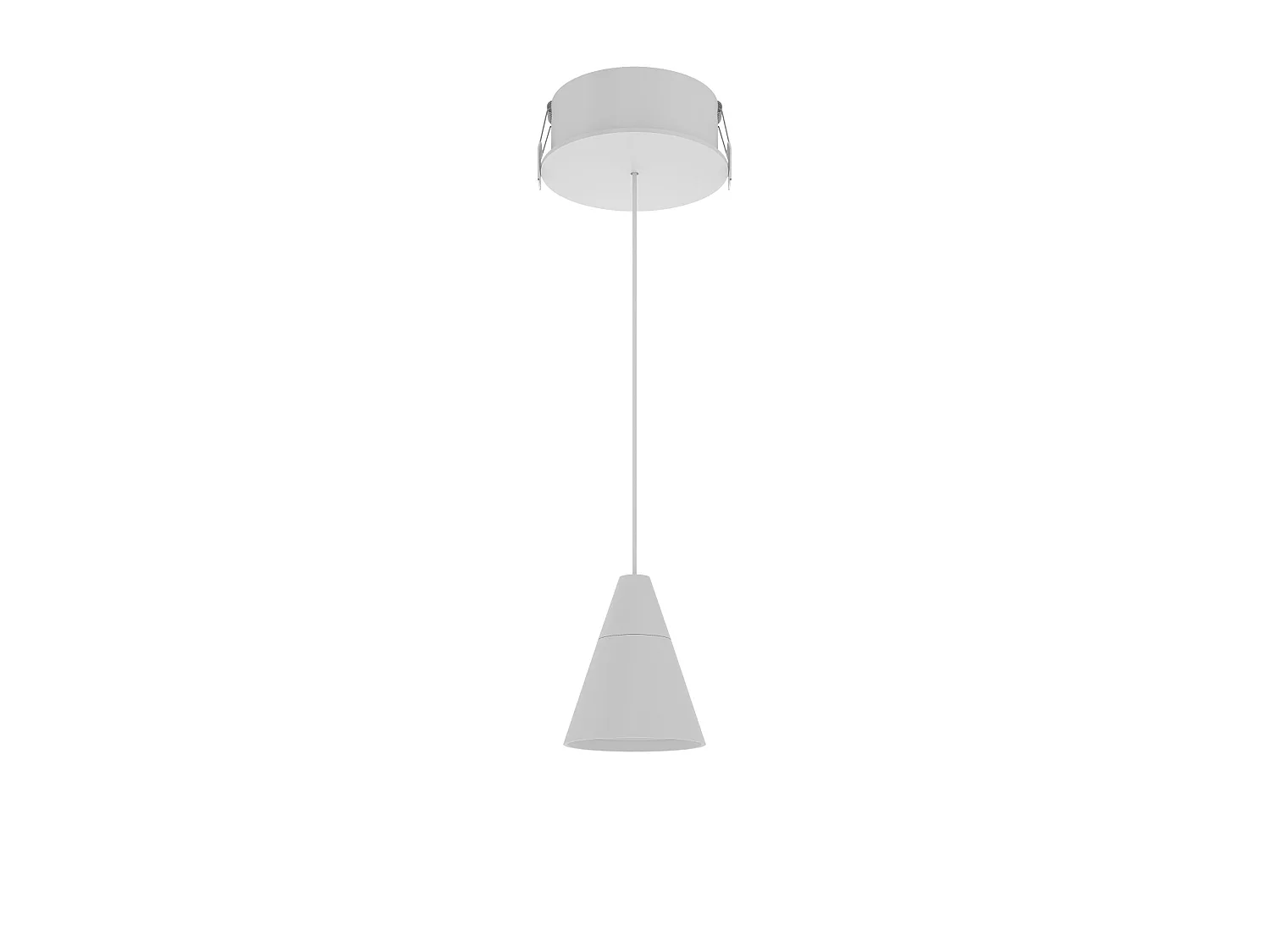 Beneito & Faure Zoe Space 8 hanglamp, 38º LED-spot met schakelaar, kleurtemperatuur 2700K/3200K/4000K, elegante matwitte afwerking - Beneito & Faure