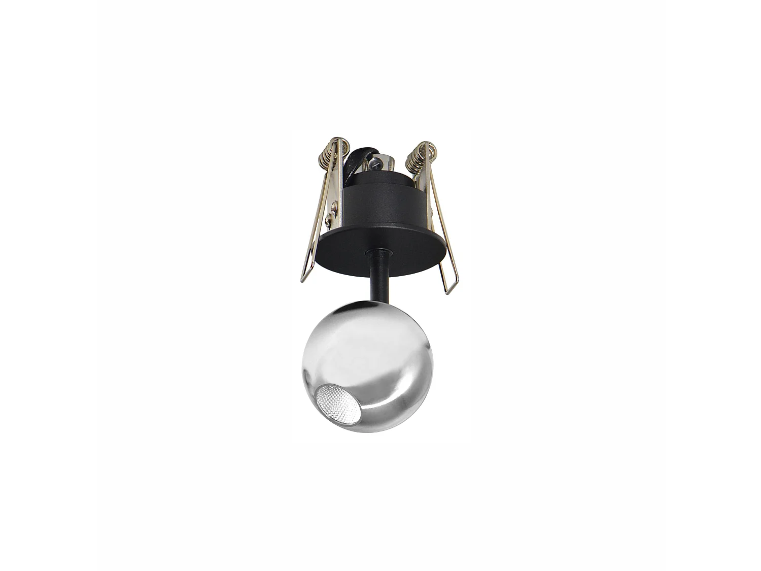 Beneito & Faure Mini Bora Inbouwspot voor plafondmontage, 4,5W LED, 38° stralingshoek, 2700K, zilverkleurig, verstelbaar - Beneito & Faure