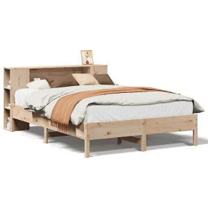 Bed met boekenkast zonder matras massief grenenhout 160×200 cm Bed met boekenkast zonder matras massief grenenhout 160×200 cm