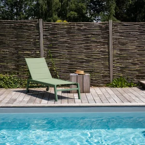 BARBADOS Ligbed in saliegroen textilene – aluminium saliegroen BARBADOS Ligbed in saliegroen textilene – aluminium saliegroen
