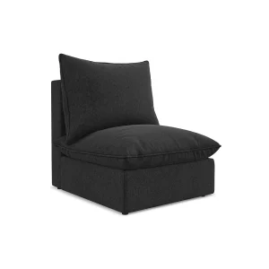 Bankmodule midden van zwart velours – RAVENNA Bankmodule midden van zwart velours – RAVENNA