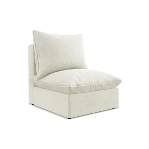 Bankmodule midden van beige textuurstof – RAVENNA Bankmodule midden van beige textuurstof – RAVENNA