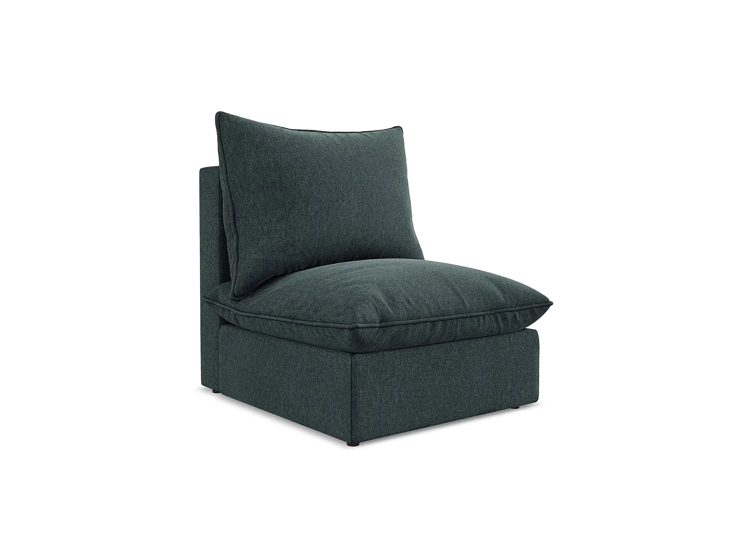 Bankmodule midden van marien velours – RAVENNA