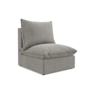 Bankmodule midden van grijs velours – RAVENNA Bankmodule midden van grijs velours – RAVENNA