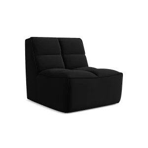 Bankmodule midden van zwart velours – BELLUNO Bankmodule midden van zwart velours – BELLUNO