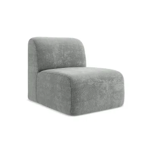 Bankmodule midden van grijs chenille stof – CERVO Bankmodule midden van grijs chenille stof – CERVO
