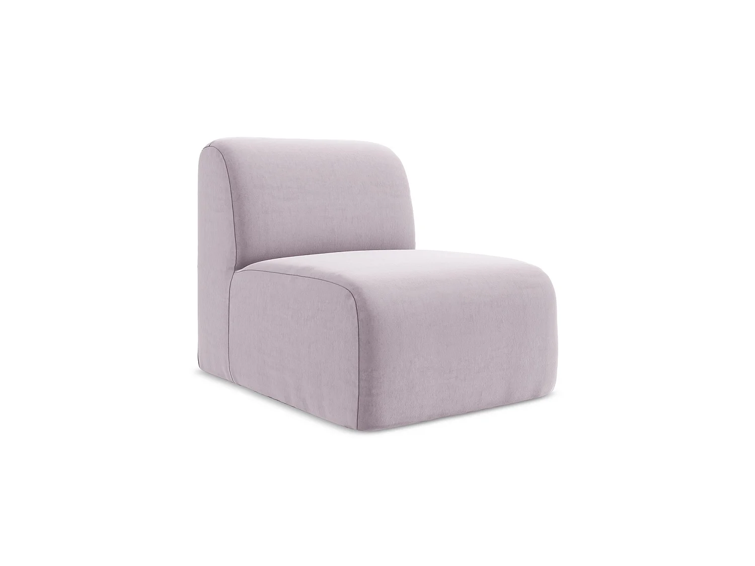 Bankmodule midden van lavendel velours – CERVO