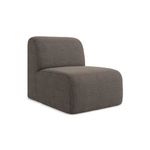 Bankmodule midden van chocolade bouclé – CERVO Bankmodule midden van chocolade bouclé – CERVO