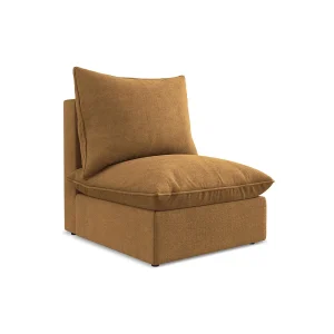 Bankmodule midden van terracotta textuurstof – RAVENNA Bankmodule midden van terracotta textuurstof – RAVENNA