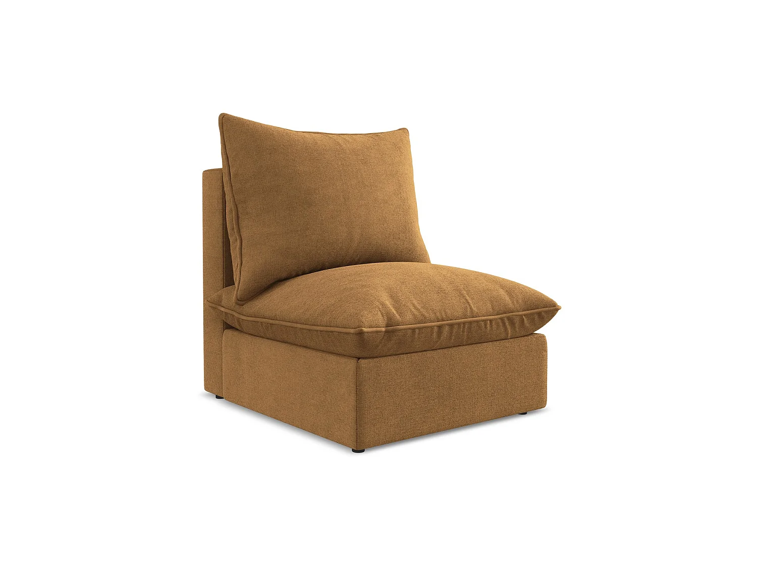 Bankmodule midden van terracotta textuurstof – RAVENNA