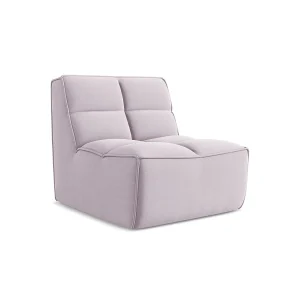 Bankmodule midden van lavendel velours – BELLUNO Bankmodule midden van lavendel velours – BELLUNO