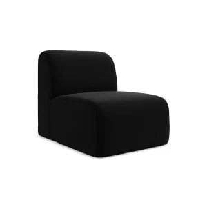 Bankmodule midden van zwart velours – CERVO Bankmodule midden van zwart velours – CERVO
