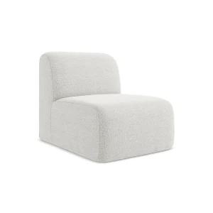 Bankmodule midden van wit bouclé – CERVO Bankmodule midden van wit bouclé – CERVO