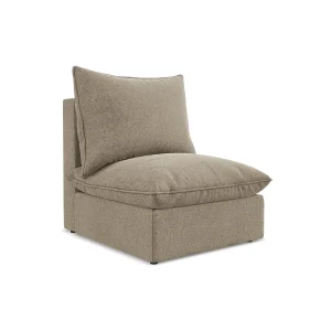 Bankmodule midden van beige velours – RAVENNA Bankmodule midden van beige velours – RAVENNA