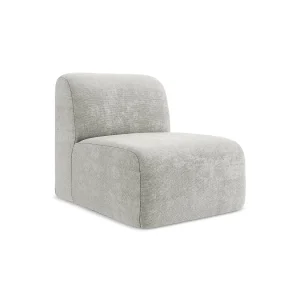Bankmodule midden van lichtgrijs chenille stof – CERVO Bankmodule midden van lichtgrijs chenille stof – CERVO