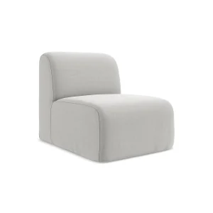 Bankmodule midden van zilver velours – CERVO Bankmodule midden van zilver velours – CERVO