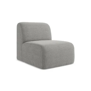 Bankmodule midden van lichtgrijs bouclé – CERVO Bankmodule midden van lichtgrijs bouclé – CERVO