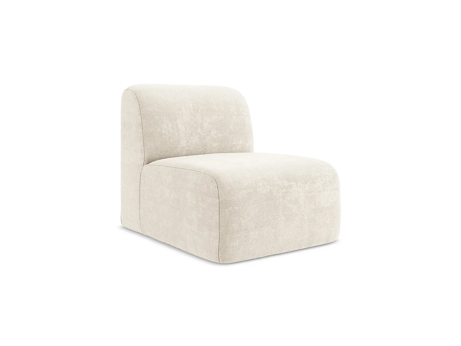 Bankmodule midden van lichtbeige chenille stof – CERVO