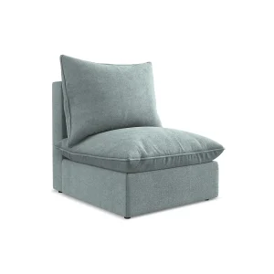 Bankmodule midden van jeans textuurstof – RAVENNA Bankmodule midden van jeans textuurstof – RAVENNA