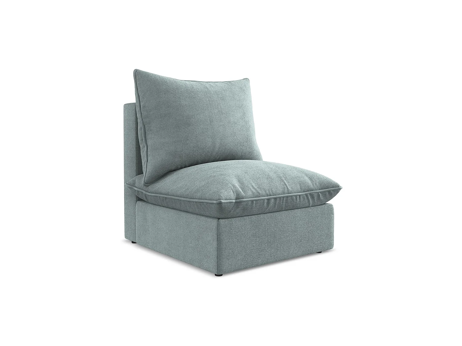 Bankmodule midden van jeans textuurstof – RAVENNA
