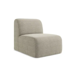 Bankmodule midden van taupe bouclé – CERVO Bankmodule midden van taupe bouclé – CERVO