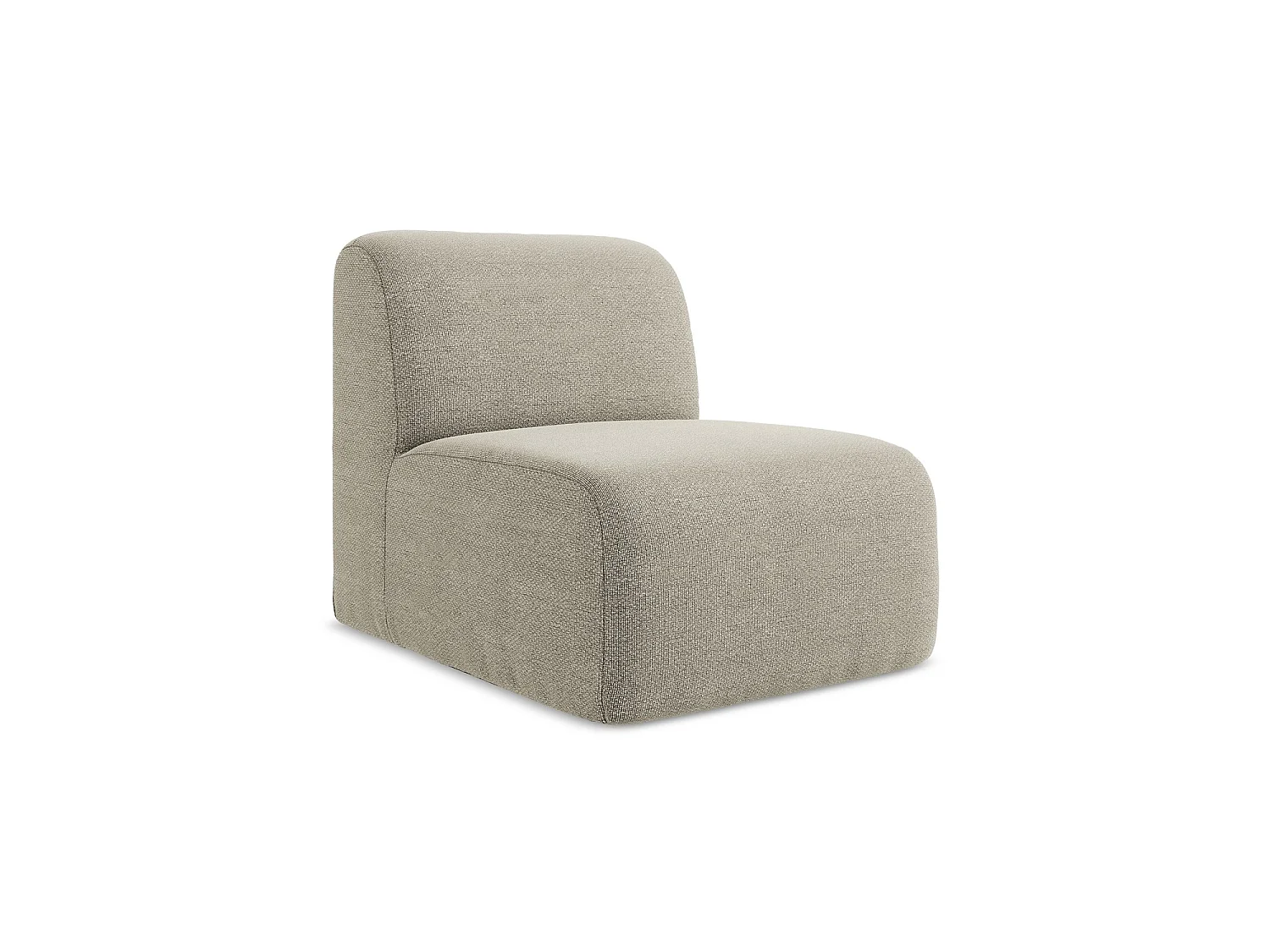 Bankmodule midden van taupe bouclé – CERVO