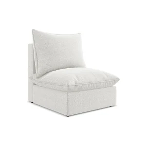 Bankmodule midden van wit bouclé – RAVENNA Bankmodule midden van wit bouclé – RAVENNA