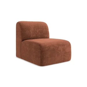 Bankmodule midden van terracotta chenille stof – CERVO Bankmodule midden van terracotta chenille stof – CERVO