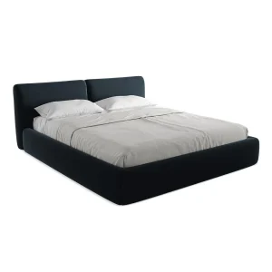 Bed met opbergruimte 200 x 228 – velours – koningsblauw – MILANO Bed met opbergruimte 200 x 228 – velours – koningsblauw – MILANO