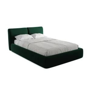 Bed met opbergruimte 160 x 228 – velours – flessengroen – MILANO Bed met opbergruimte 160 x 228 – velours – flessengroen – MILANO