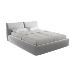 Bed met opbergruimte 180 x 228 – velours – grijs – MILANO Bed met opbergruimte 180 x 228 – velours – grijs – MILANO